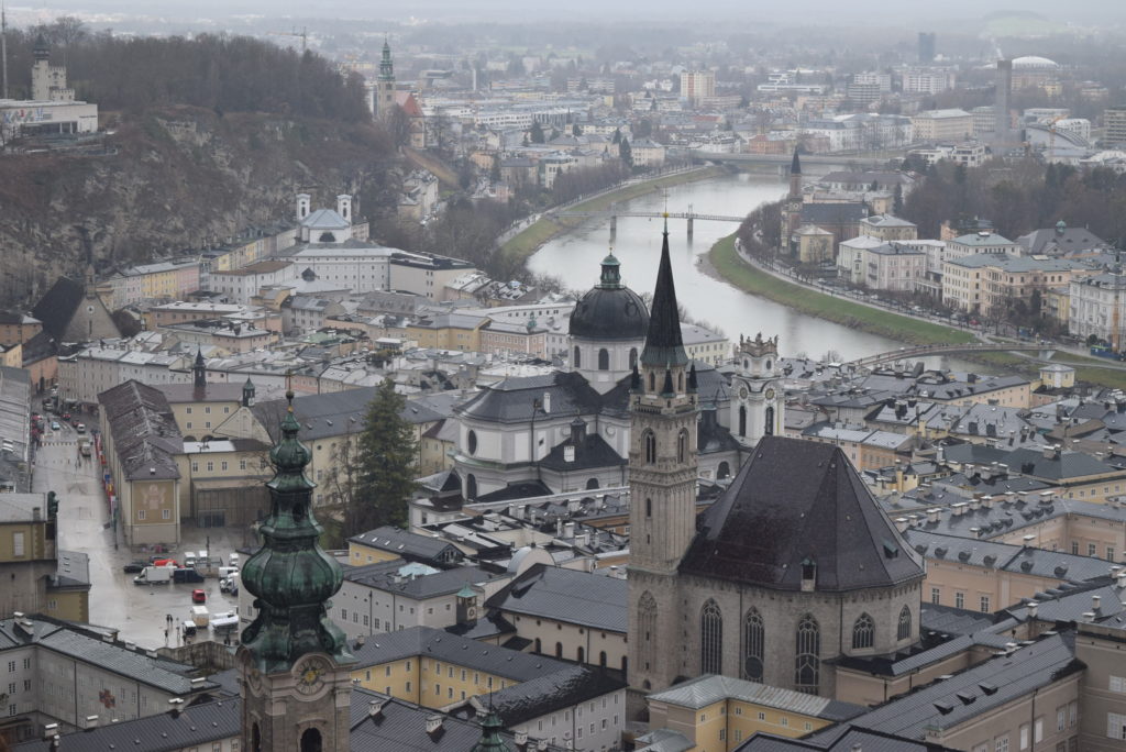 Salzburg vista do alto.